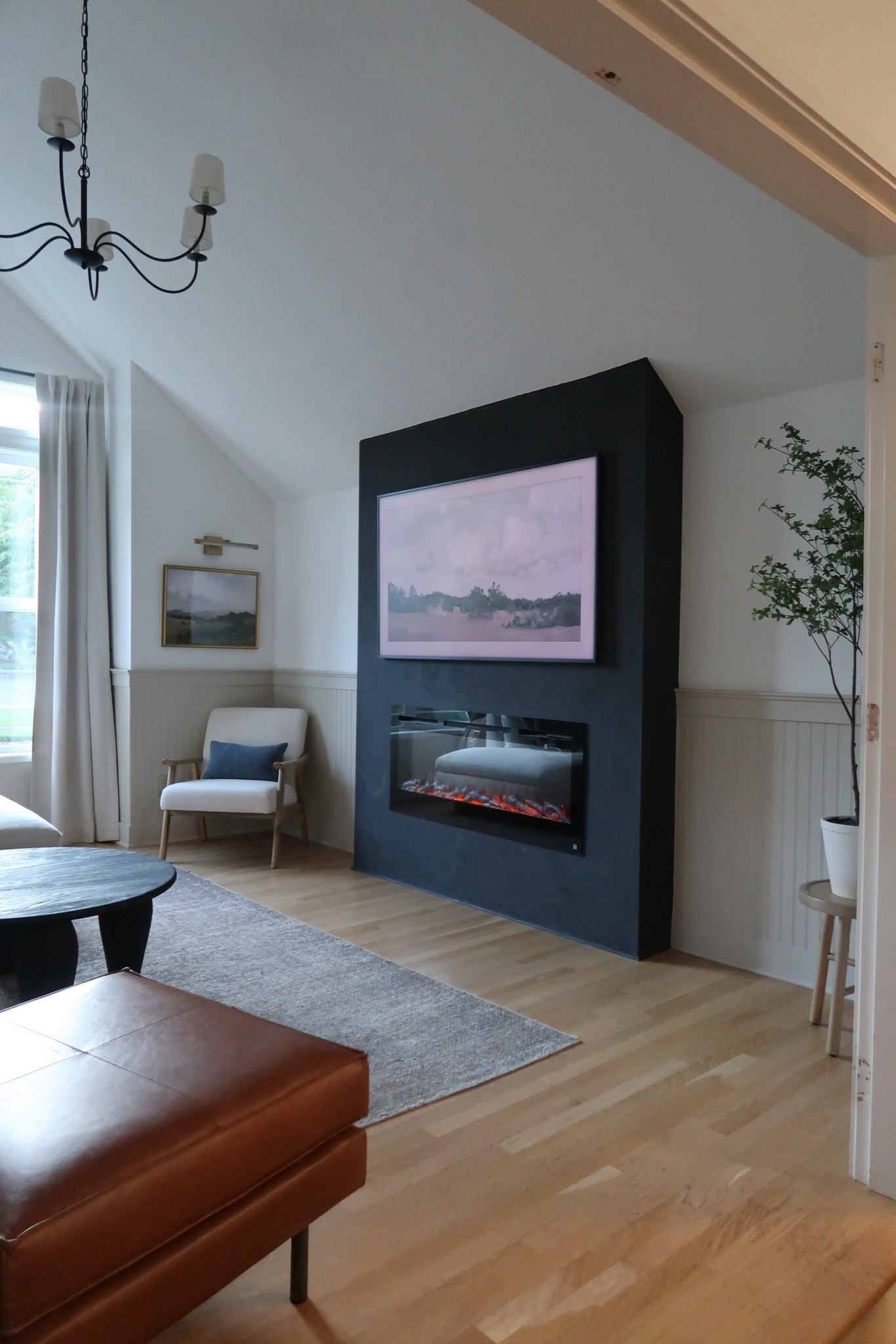 DIY built in fireplace! 