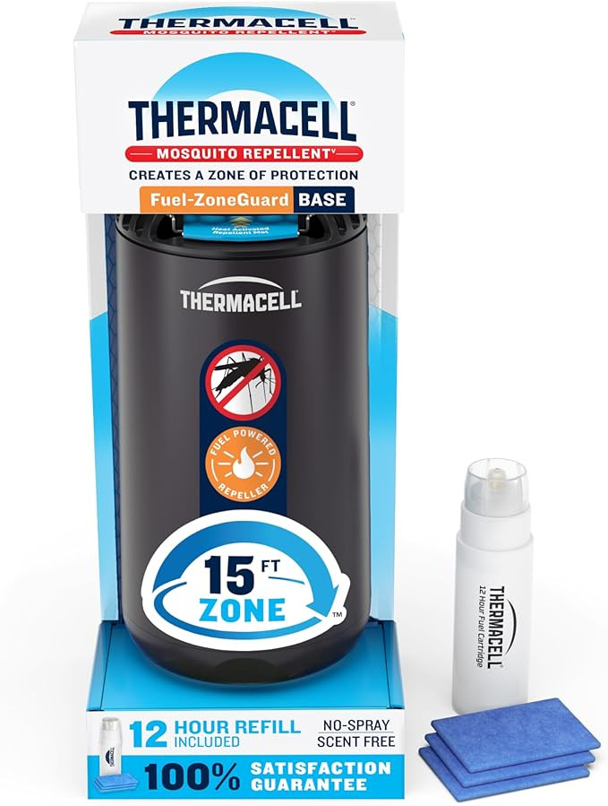 Thermacell Fuel-ZoneGuard Base Fuel Powered Mosquito Repeller; 15-Foot Zone of Scientifically Pro... | Amazon (US)