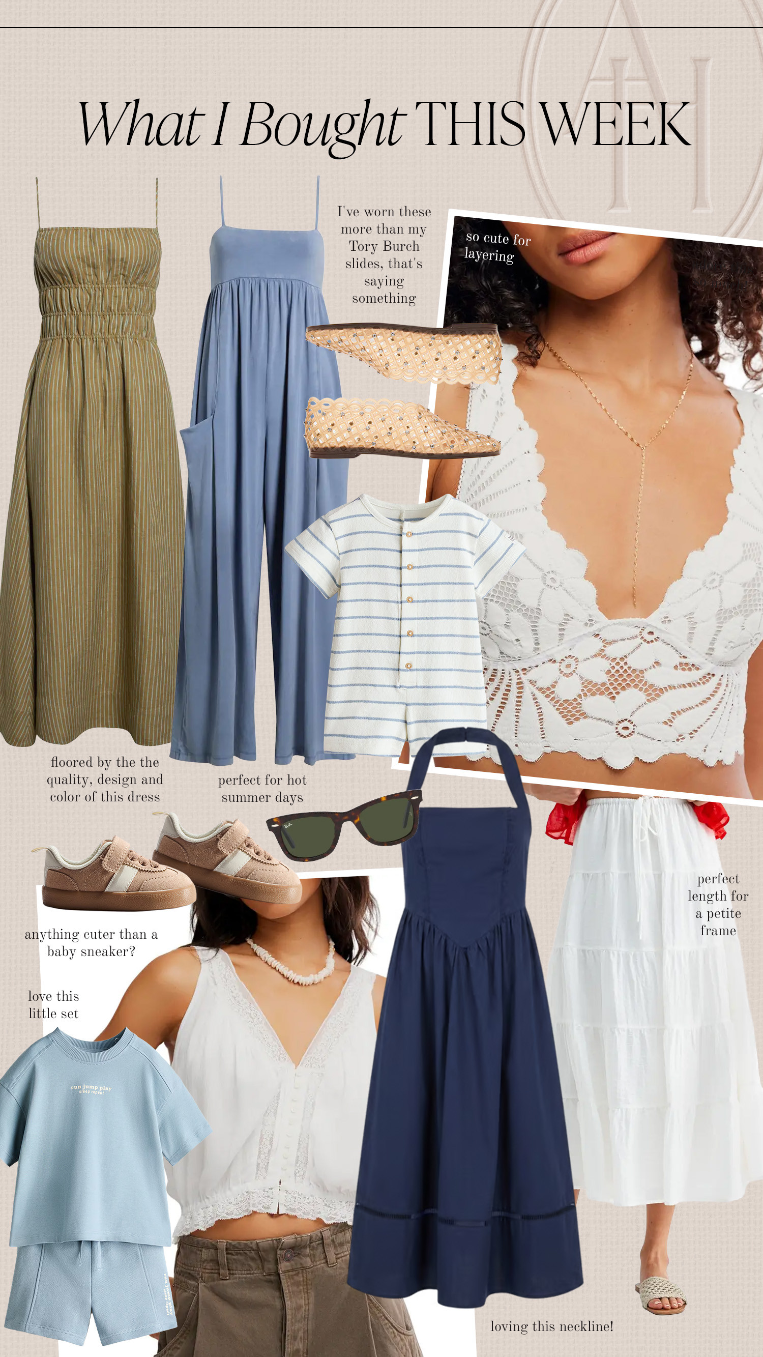 A warm weather jumpsuit, perfect summer dresses and layering pieces with some summer essentials for boys.  

 #LTKgrwm #LTKootd

#LTKbaby