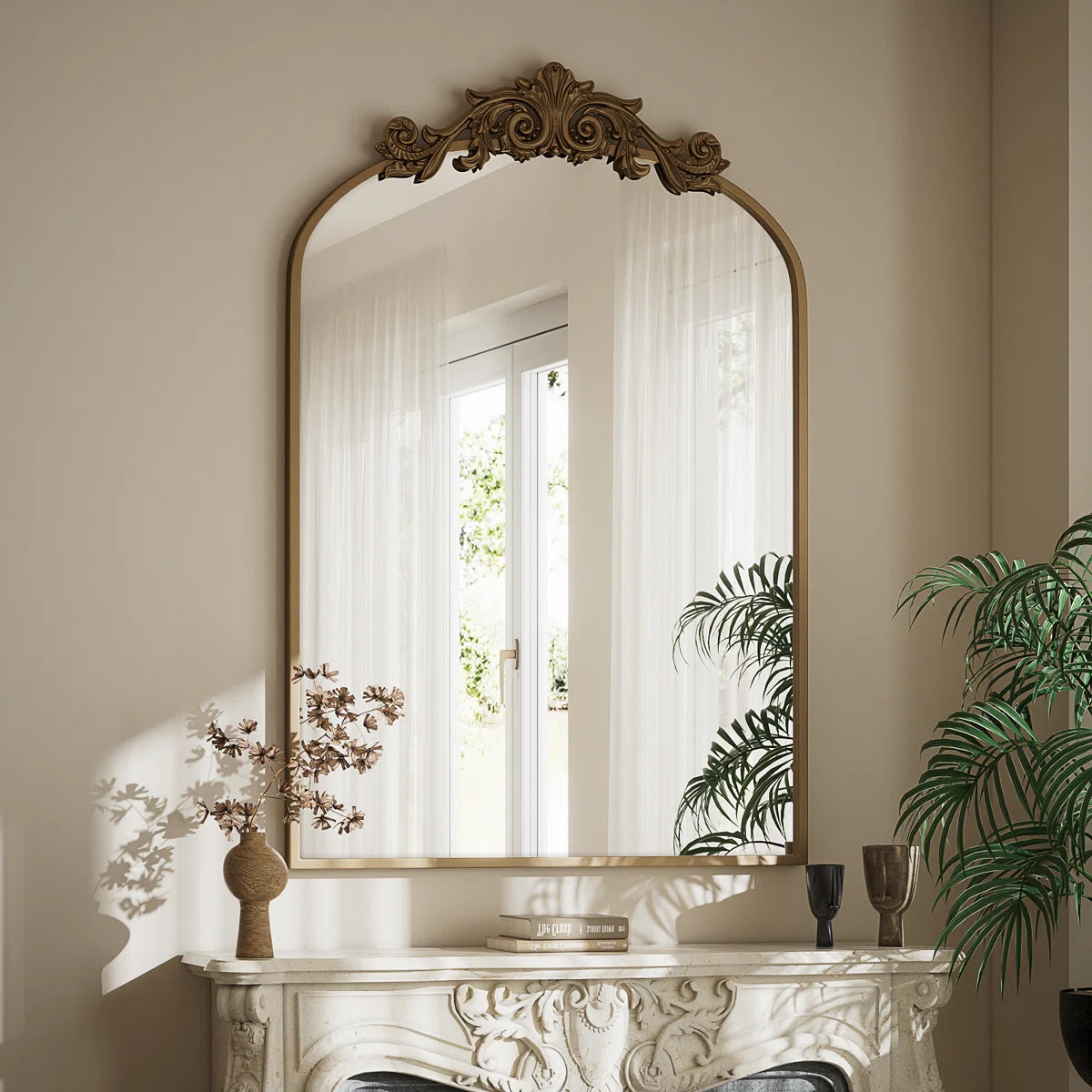 Eyler Metal Arch Wall Mirror | Wayfair North America