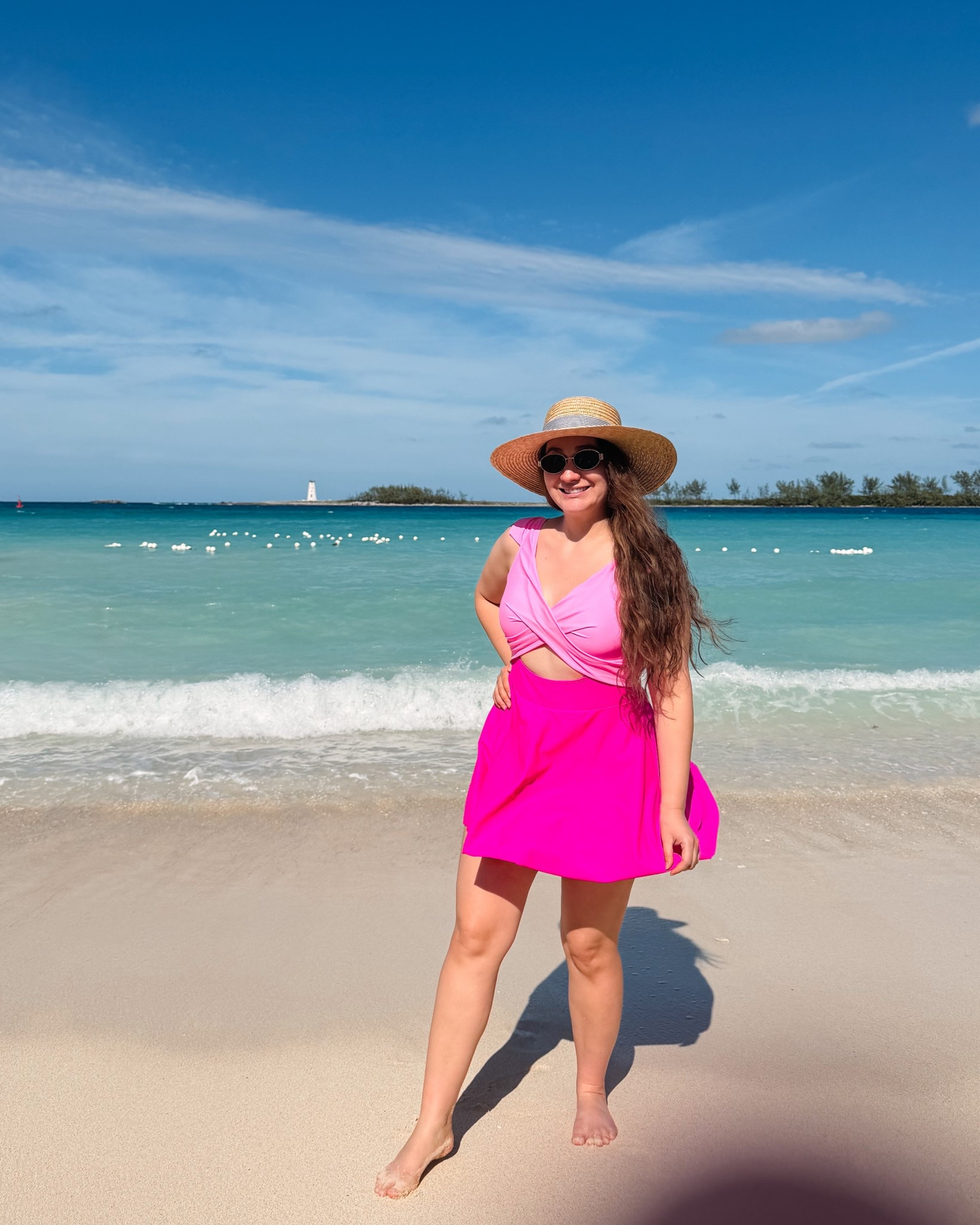 Just got back from a sunny beach day! 🌞👒 Keep cool in this cute swimsuit. #beachvibes #OnePieceSwimsuit #BeachOutfit 
vacation outfits beach

#LTKPlusSize #LTKTravel #LTKootd