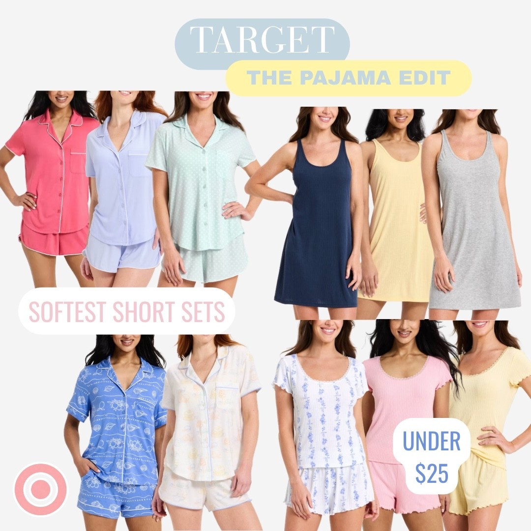 @Target Pajama Edit has the softest, cutest sleep sets for every style — button-down short sets, sleep dresses and ribbed lettuce hem sets all in the prettiest spring colors, all under $25! 😍

#LTKSeasonal #LTKmorningroutine #LTKootd