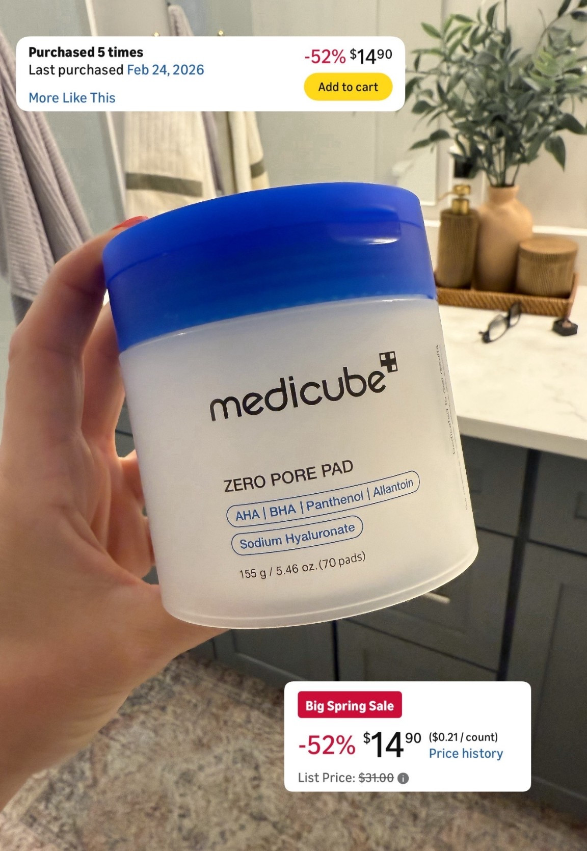 Amazon Big Spring Sale! 
These are the best pads. They have helped with my skin texture 


#LTKBeauty #LTKselfcare #LTKSaleAlert