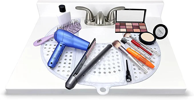 Amazon.com: Sink Topper, Bathroom Sink Cover for Counter Space. Bathroom Organizer Mat and Must H... | Amazon (US)