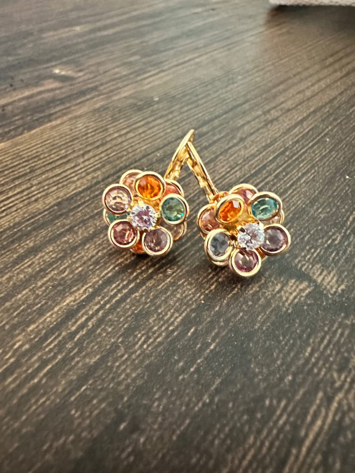 Barzel 18K Gold Plated Multicolor Earrings - Made In Brazil | Amazon (US)