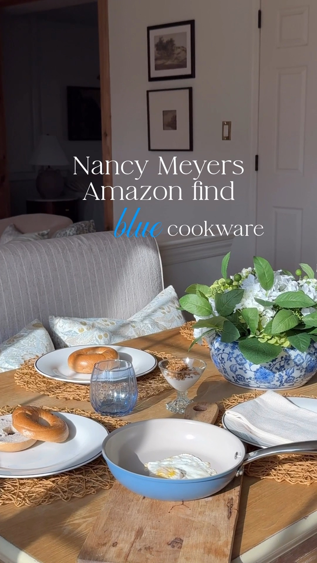 The Nancy Meyers kitchen is classic and this pop of blue is the perfect addition to create that feeling in your home. These high quality pans are also non-toxic,  with a triple-layer ceramic coating making them non-stick and durable. Cleanup is super simple- a gentle wipe-down followed by a rinse with water will do the trick. For added convenience, they are dishwasher safe. 

#amazon #amazonfind #kitchen #nancymeyers #charm #blue #pans 

#LTKdayinmylife #LTKHome #LTKSaleAlert