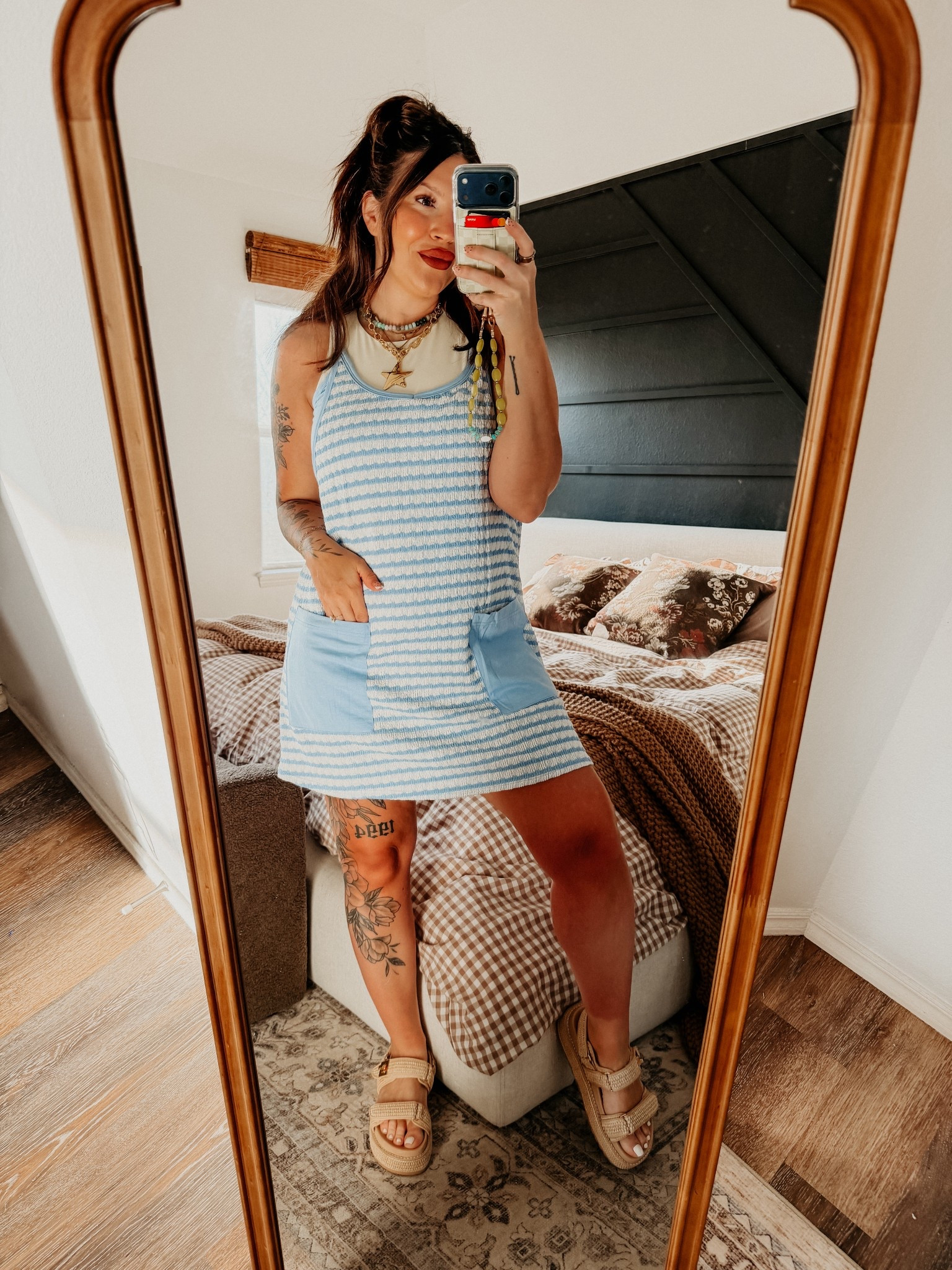 I love me a good athletic dress and the stripes is so good! 

#LTKmomlife #LTKootd #LTKMidsize