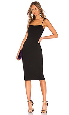 LPA Tank Midi Dress in Black from Revolve.com | Revolve Clothing (Global)