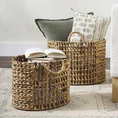 Briar Handmade Basket, Set of Two | Grandin Road