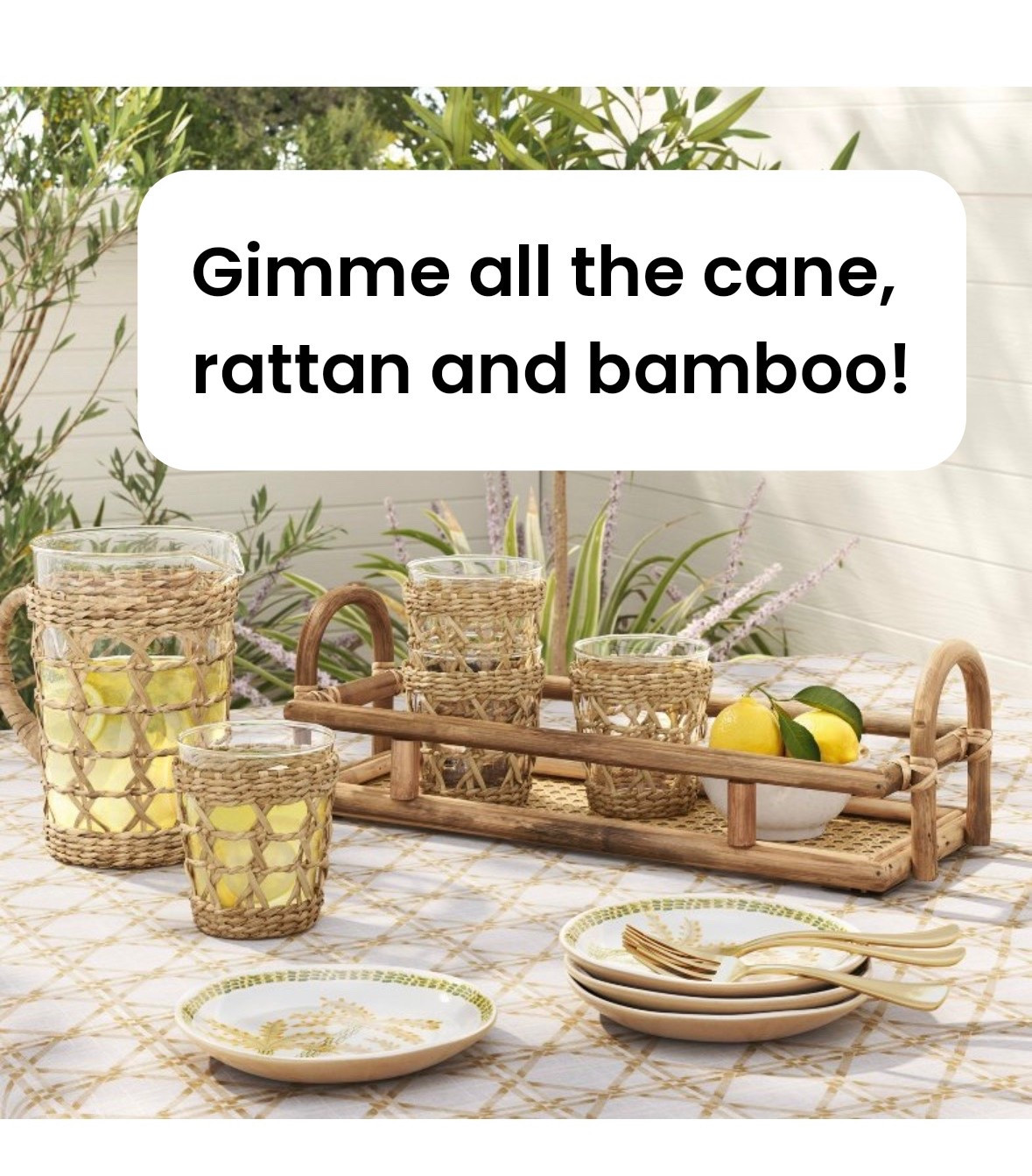 Give me all of the cane bamboo and rattan I straight up thought that this was from Serena and Lily, but it was actually from my neighborhood Target.

#LTKHome #LTKSaleAlert