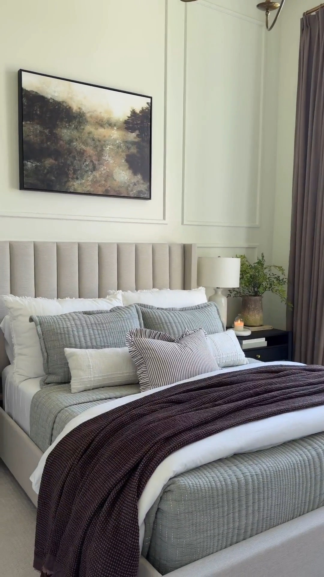 If you grab one blanket for fall for your bed, let it be this Target one! This dark fig color is gorgeous, it has a slight stretch, and drapes effortlessly.

#LTKHome #LTKSeasonal
