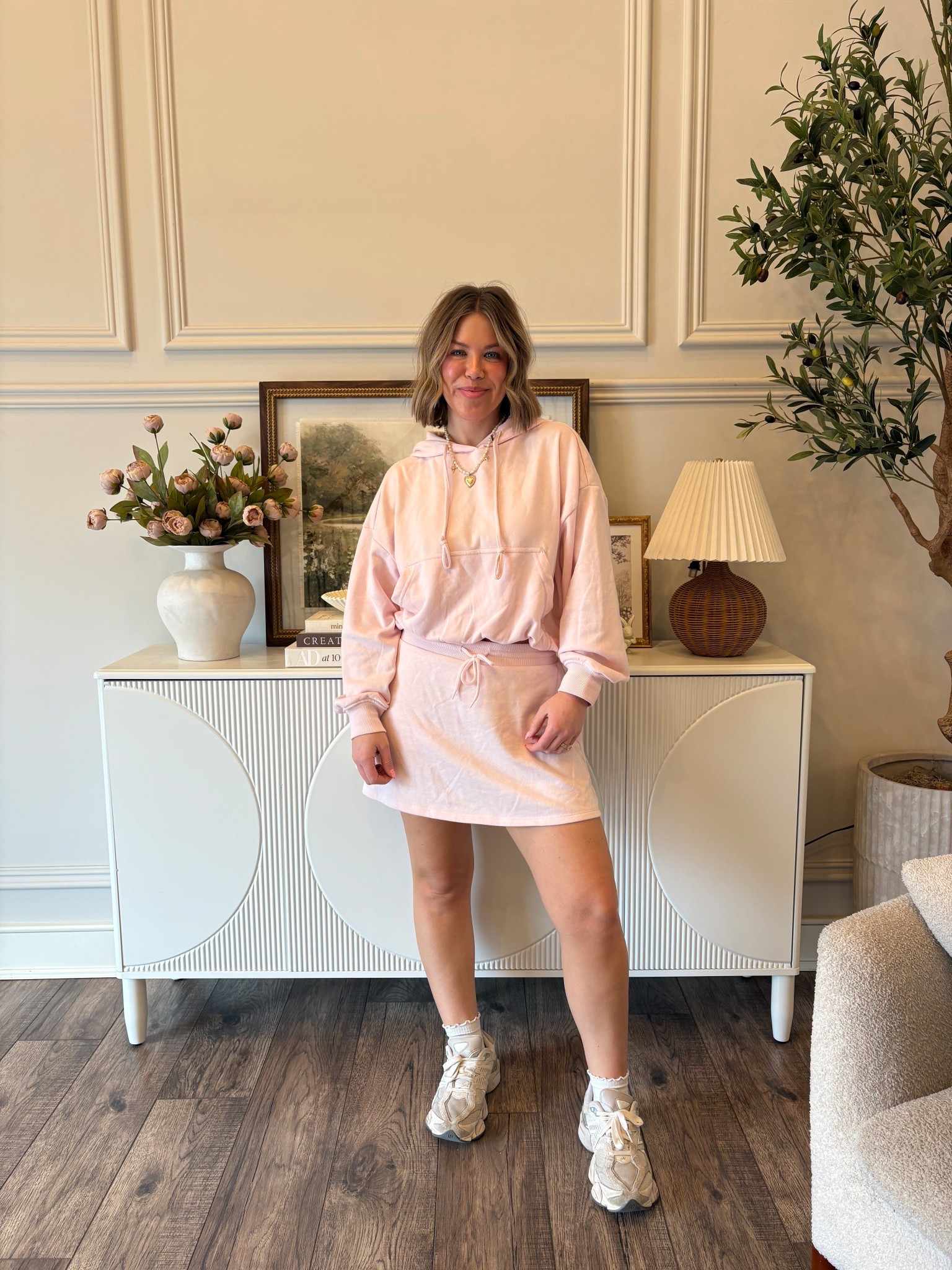 WALMART OOTD- y’all this matching set is so freaking good and so affordable! It also comes in grey. The skirt is actually a skirt and has shorts underneath and the bubble hem sweatshirt is everything!🤌🏼 When I say it’s affordable the skort is under $9 and the sweatshirt is under $17! 
#walmart #matchingset #walmartfinds #walmartstyle #walmartoutfit #walmartfashion #affordablefashion #ootd #outfitidea #springoutfit #casualoutfit 


#LTKootd #LTKOver40 #LTKSeasonal