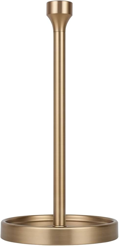 Ivilon Countertop Paper Towel Holder - Modern Bell End Minimalist Design - Color Warm Gold | Amazon (US)