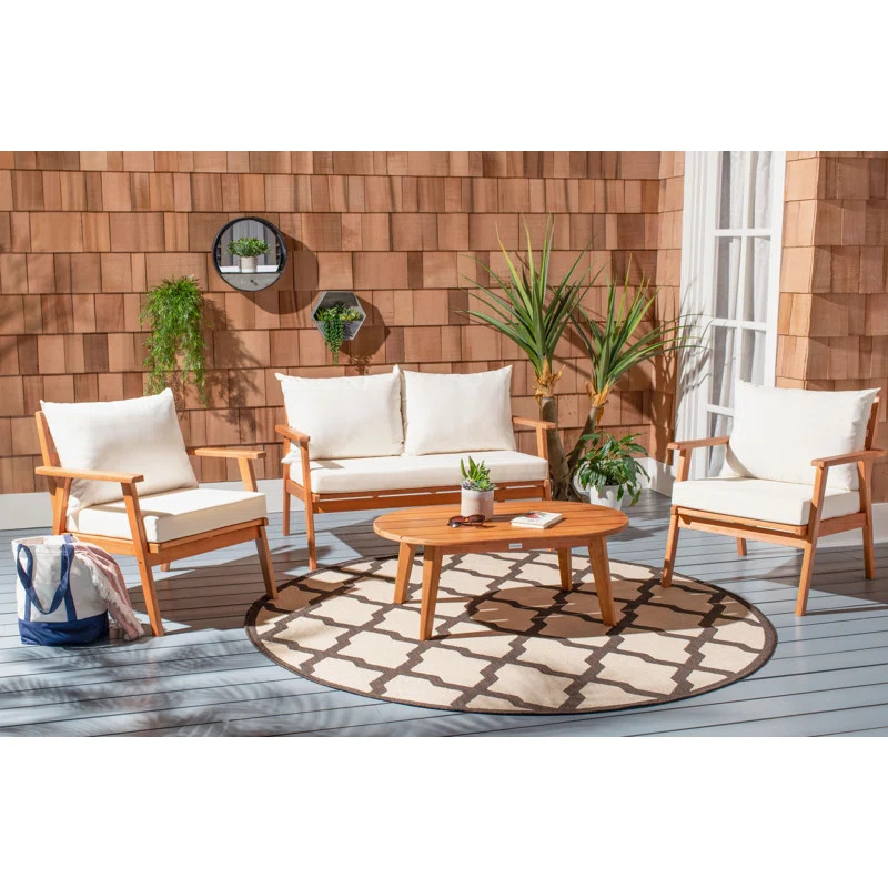 Sotomayor 4 Piece Sofa Seating Group with Cushions | Wayfair North America