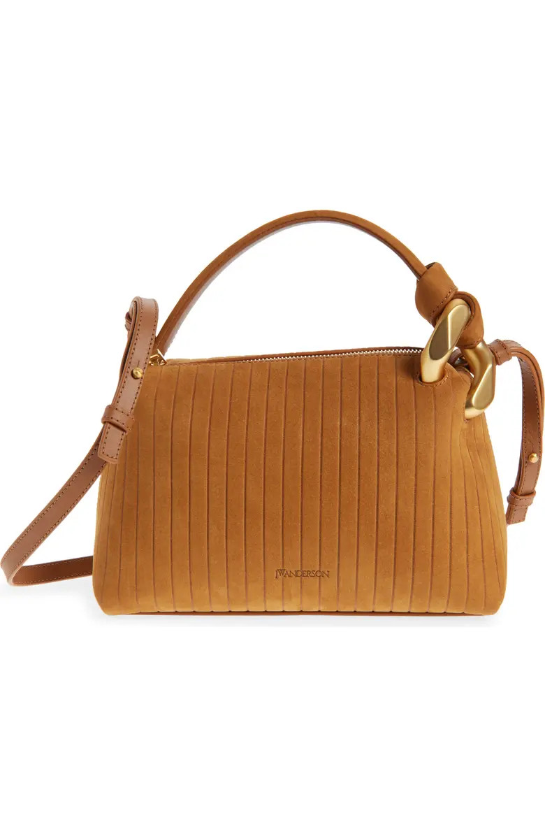 JW Anderson Small Corner Stripe Nubuck Leather Top Handle Bag | Nordstrom | Nordstrom