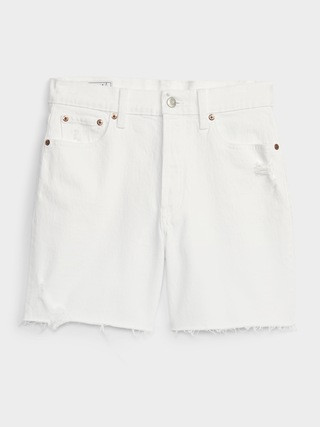 6" High Rise Cheeky Midi Shorts with Washwell | Gap (US)