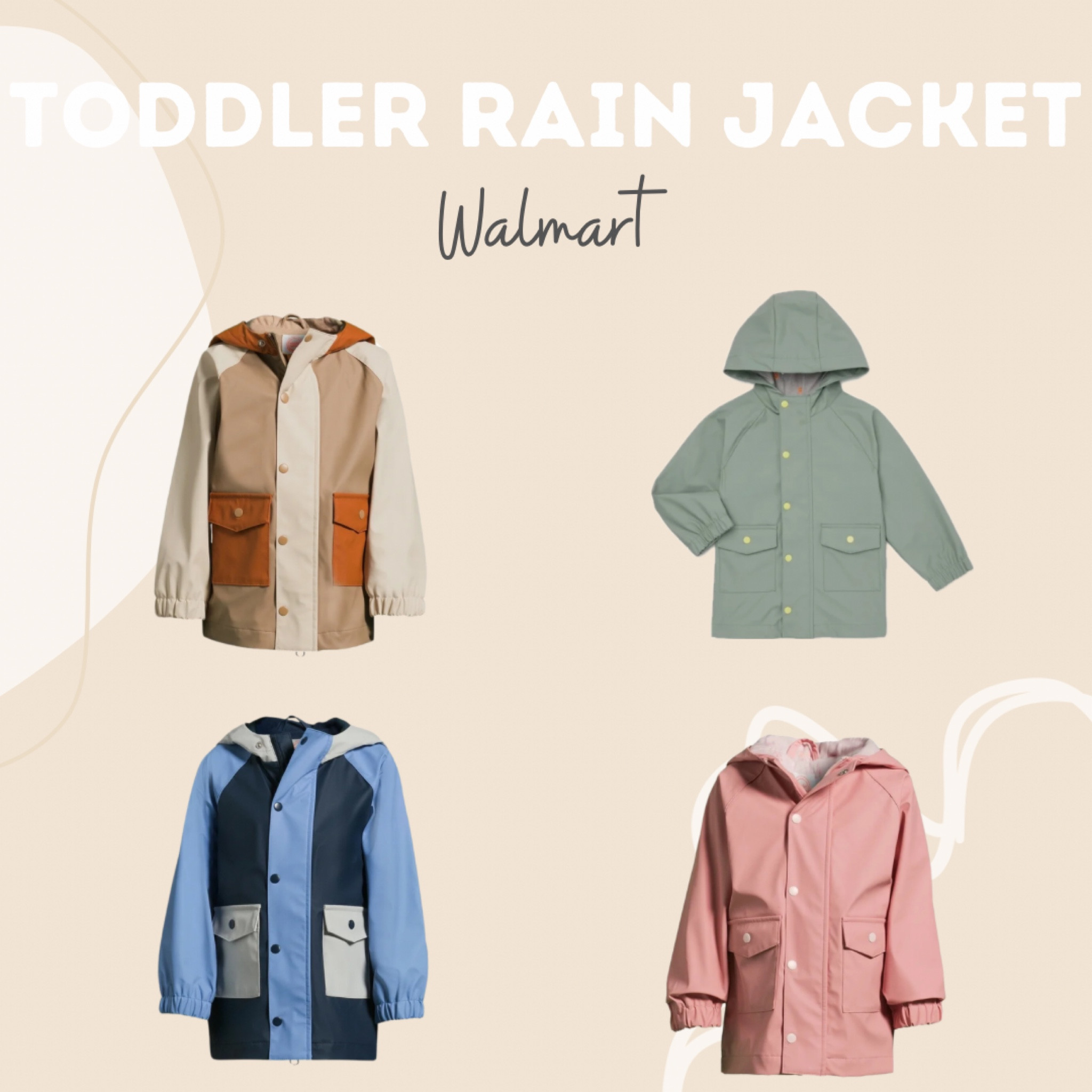 Toddler rain jackets! 