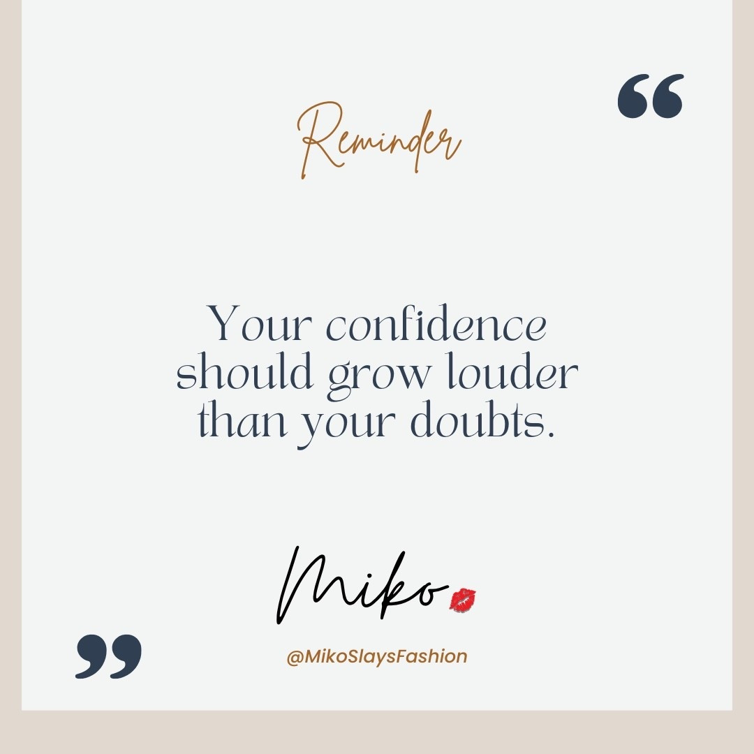 Just a reminder, sis. ✨
Your confidence should grow louder than your doubts.


#SelfLove #WomenOver50 #BecomingHer #MondayMotivation #FaithOverFear

#LTKselfcare