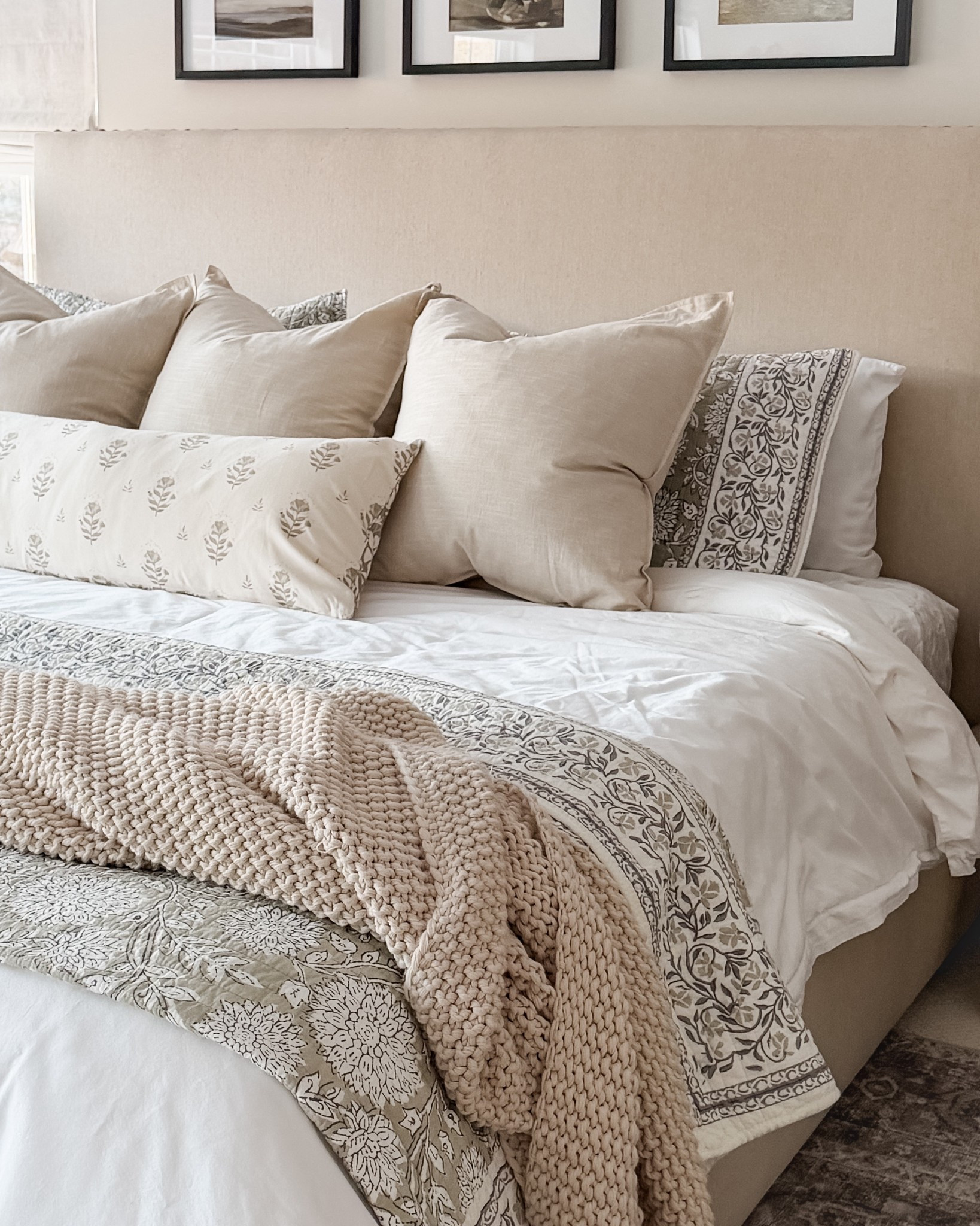Keep it simple with neutral bedding; make it cozy with extra layers 

#LTKHome