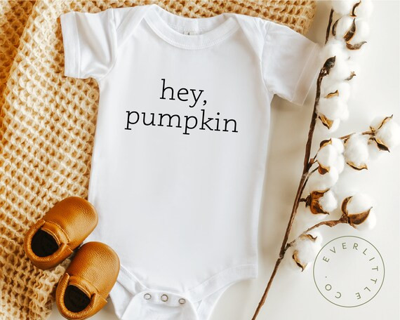 Hey Pumpkin Baby Onesie, Fall Onesie, Thanksgiving Outfit, Baby Shower Gift, Funny Baby Onesie, M... | Etsy (US)