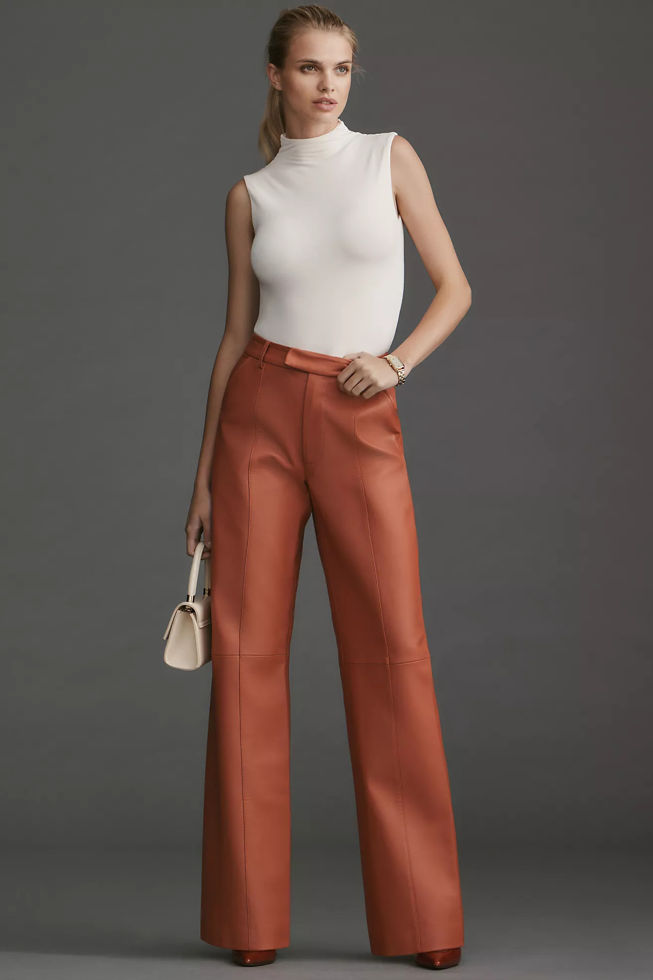 Ena Pelly Danielle Leather Pants | Anthropologie (US)