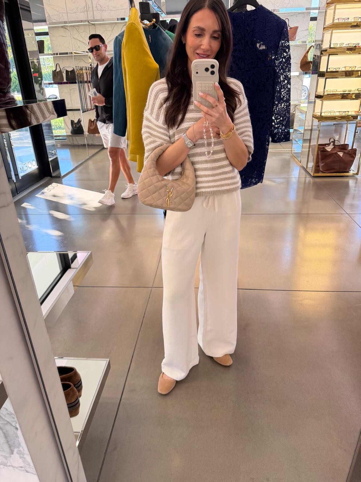 Saint Laurent bag, YSL bag, designer bags, spring outfit, annabrstyle.

#LTKOver40