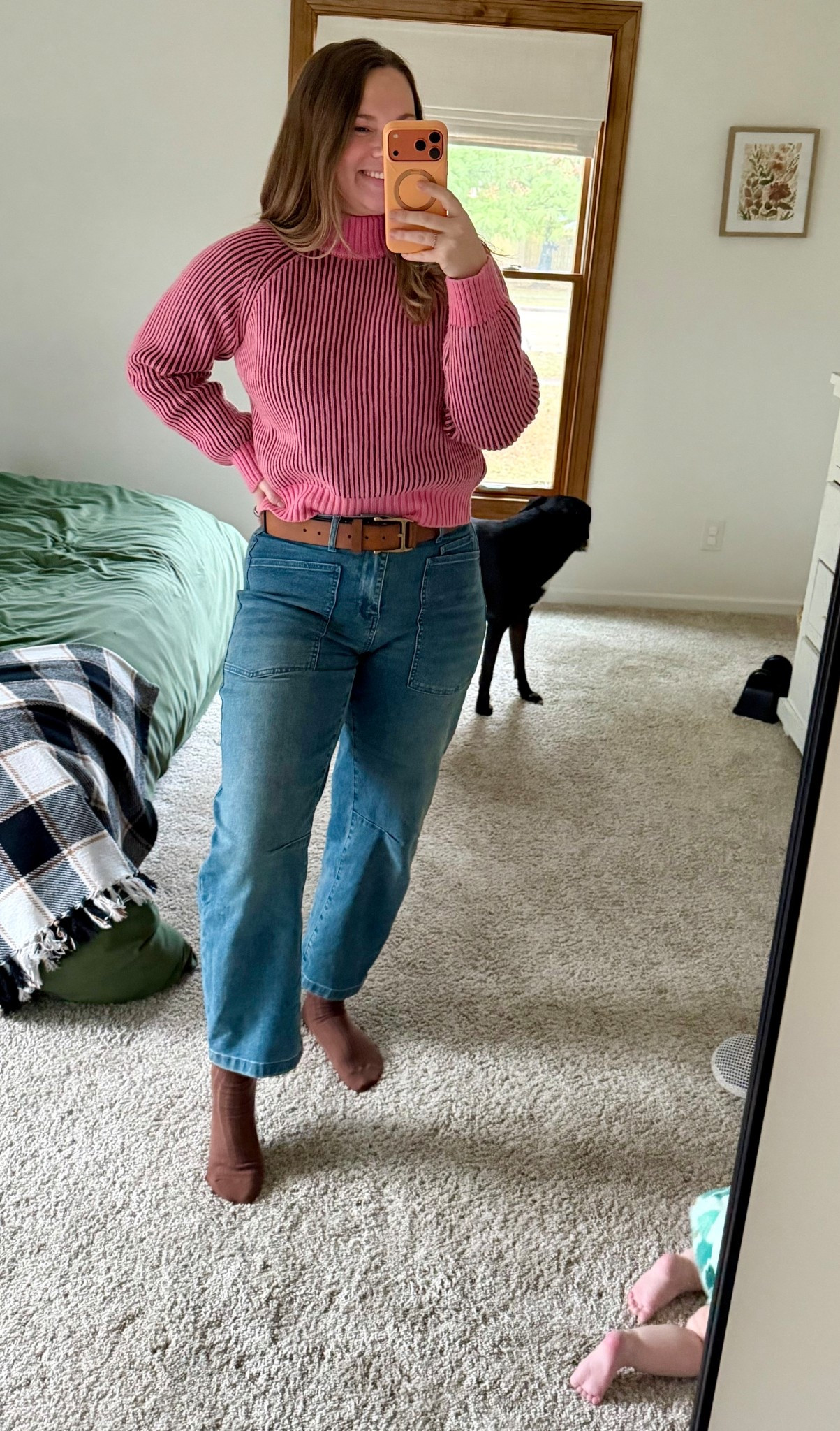 The most perfect Autumn colored barrel jean! It’s so hard to find Autumn toned jean, I was so excited to find these 🥰🍁👖They are perfect for postpartum wear, stretchy in all the right places & still look nice 😊 Ordered a 2nd pair in chestnut & might order a 3rd! #LTKFindsUnder50

#LTKmomlife #LTKootd