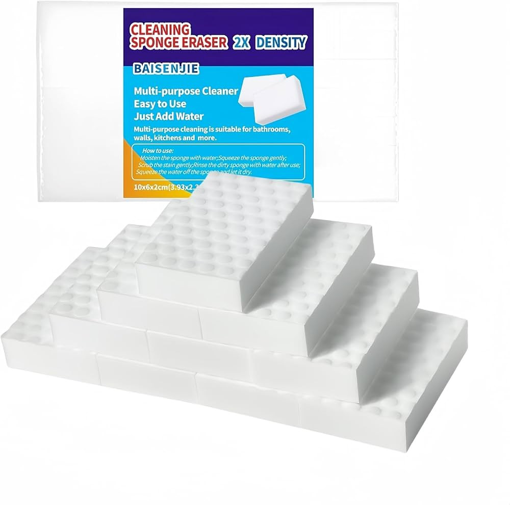 Magic Sponges Eraser,10 Pack Melamine Sponge in Bulk,2X Density,Long Lasting,Cleaning Sponge for ... | Amazon (US)