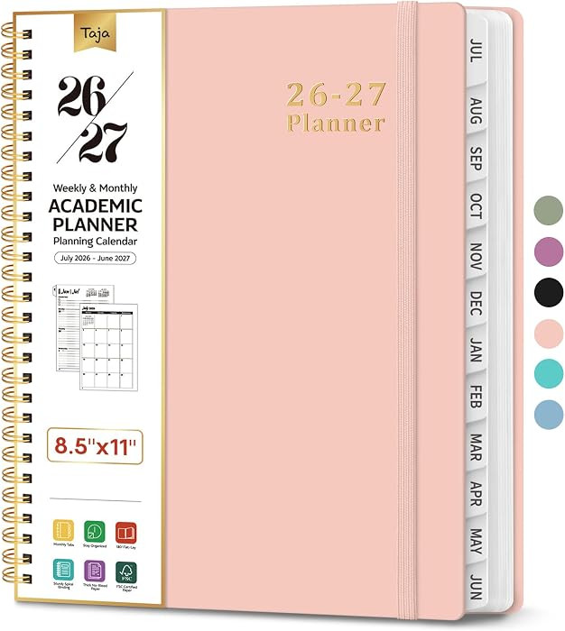 Planner 2026-2027, 8.5" x 11" Calendar Planner, Jul 2026-Jun 2027 | Amazon (US)