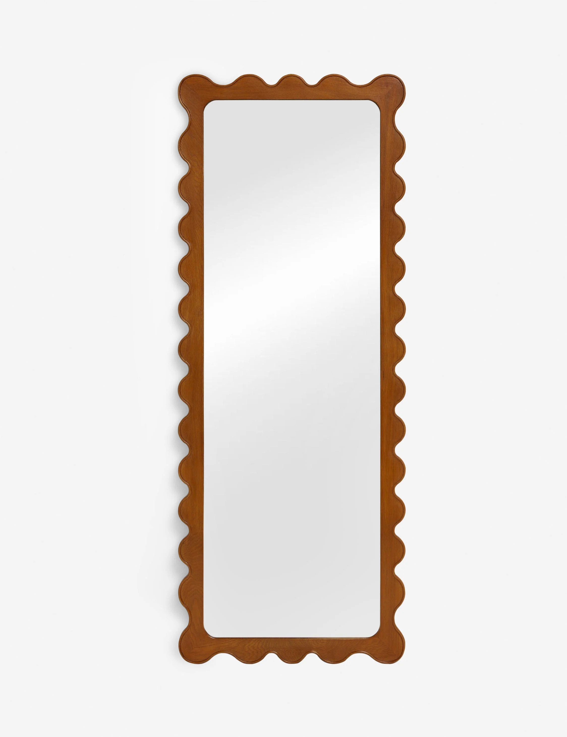 Ripple Full Length Mirror by Sarah Sherman Samuel, Honey Oak | Lulu and Georgia 