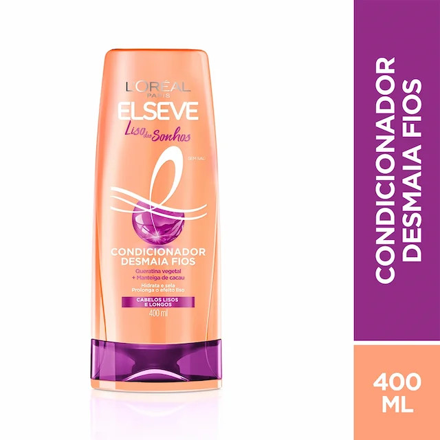 Condicionador L'Oréal Paris Elseve Liso dos Sonhos 400ml | Drogasil BR