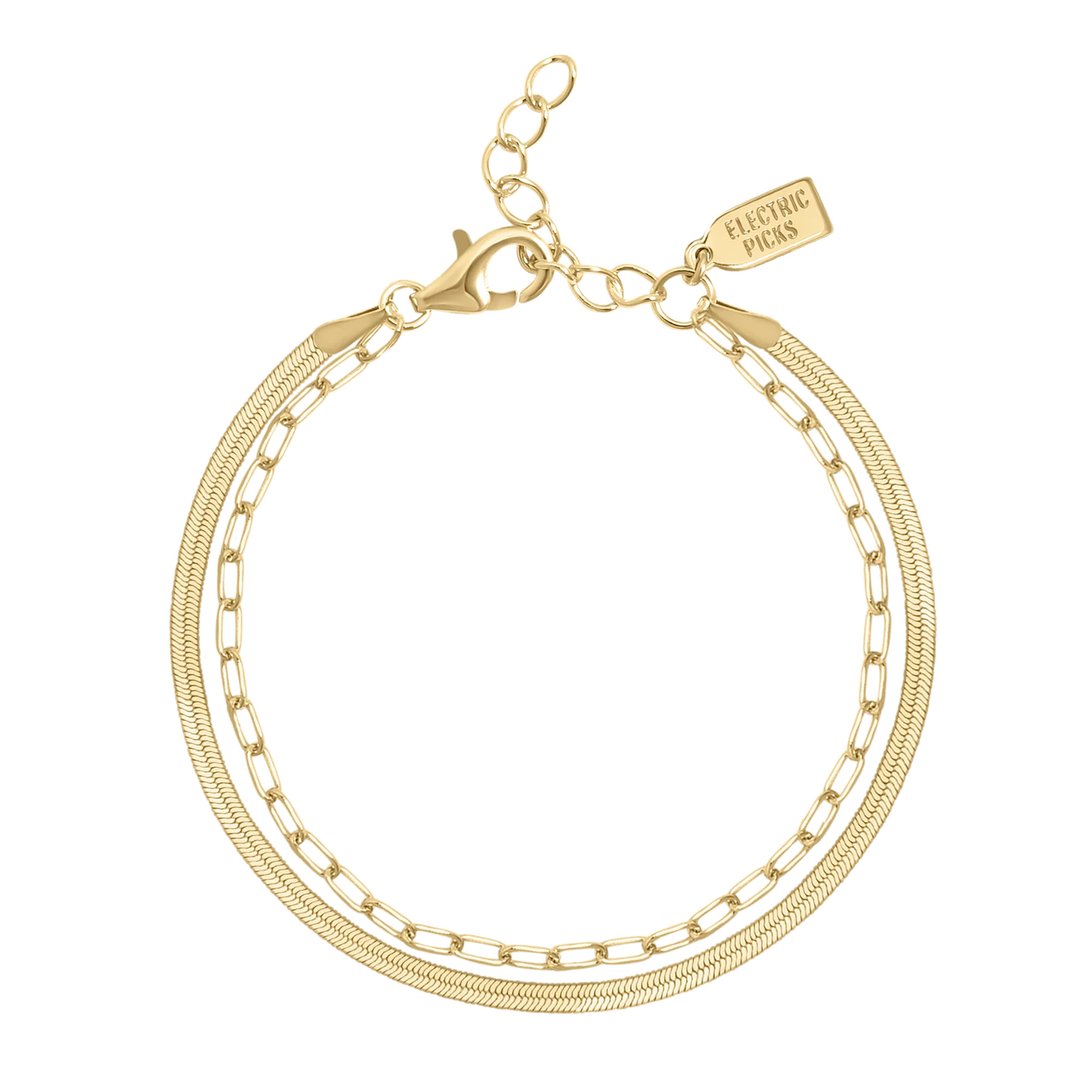 2 Chains Bracelet | Electric Picks Jewelry