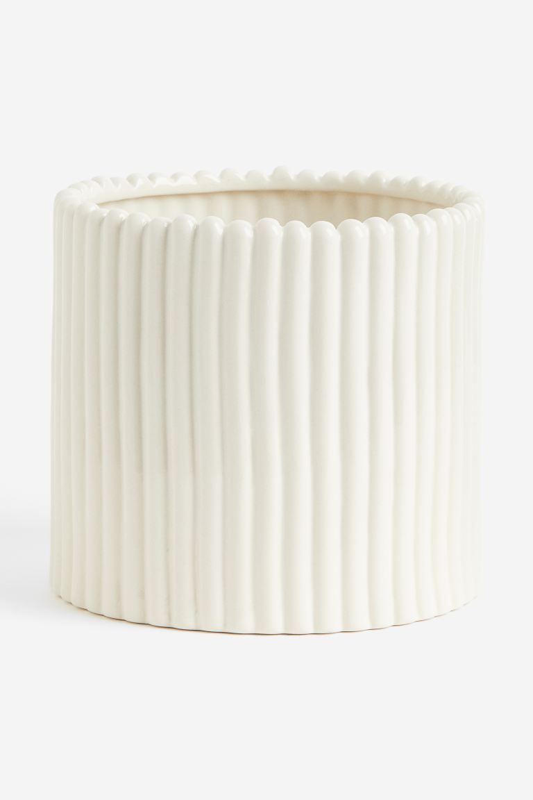 Large Stoneware Plant Pot | H&M (US + CA)