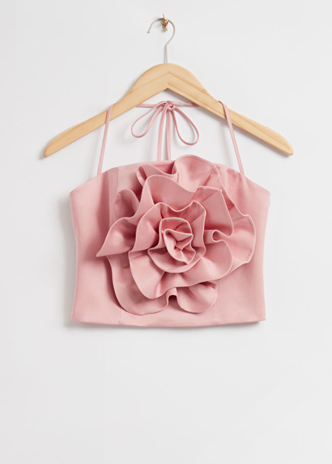 Large Rose Appliquéd Top | & Other Stories US