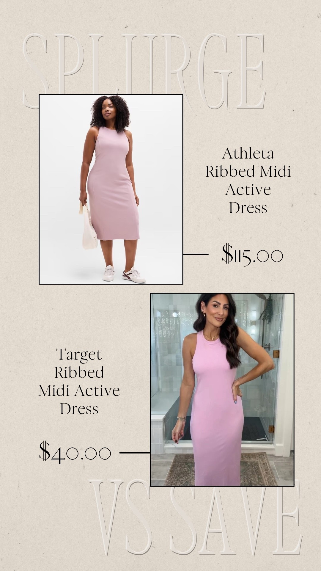 Splurge vs Save | Save vs Splurge | Target Athletic Dress | Athleta Look for less 

#LTKootd #LTKSeasonal #LTKActive
