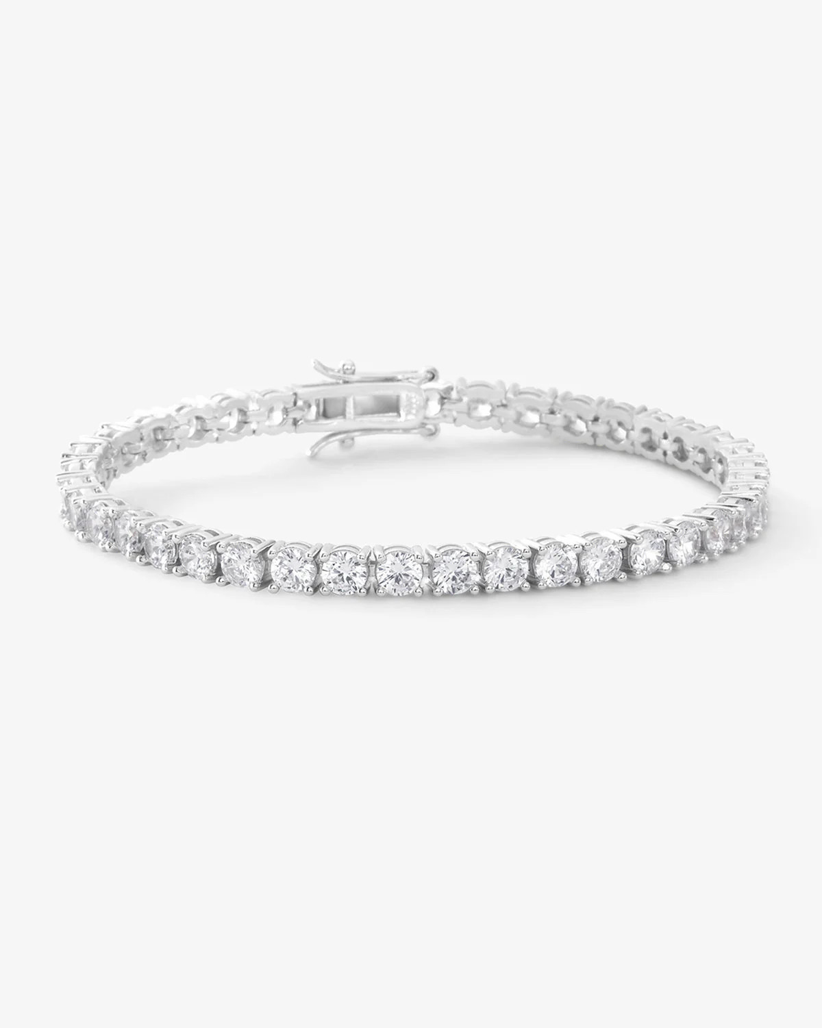 Grand Heiress Tennis Bracelet - Silver|White Diamondettes | Melinda Maria Jewelry