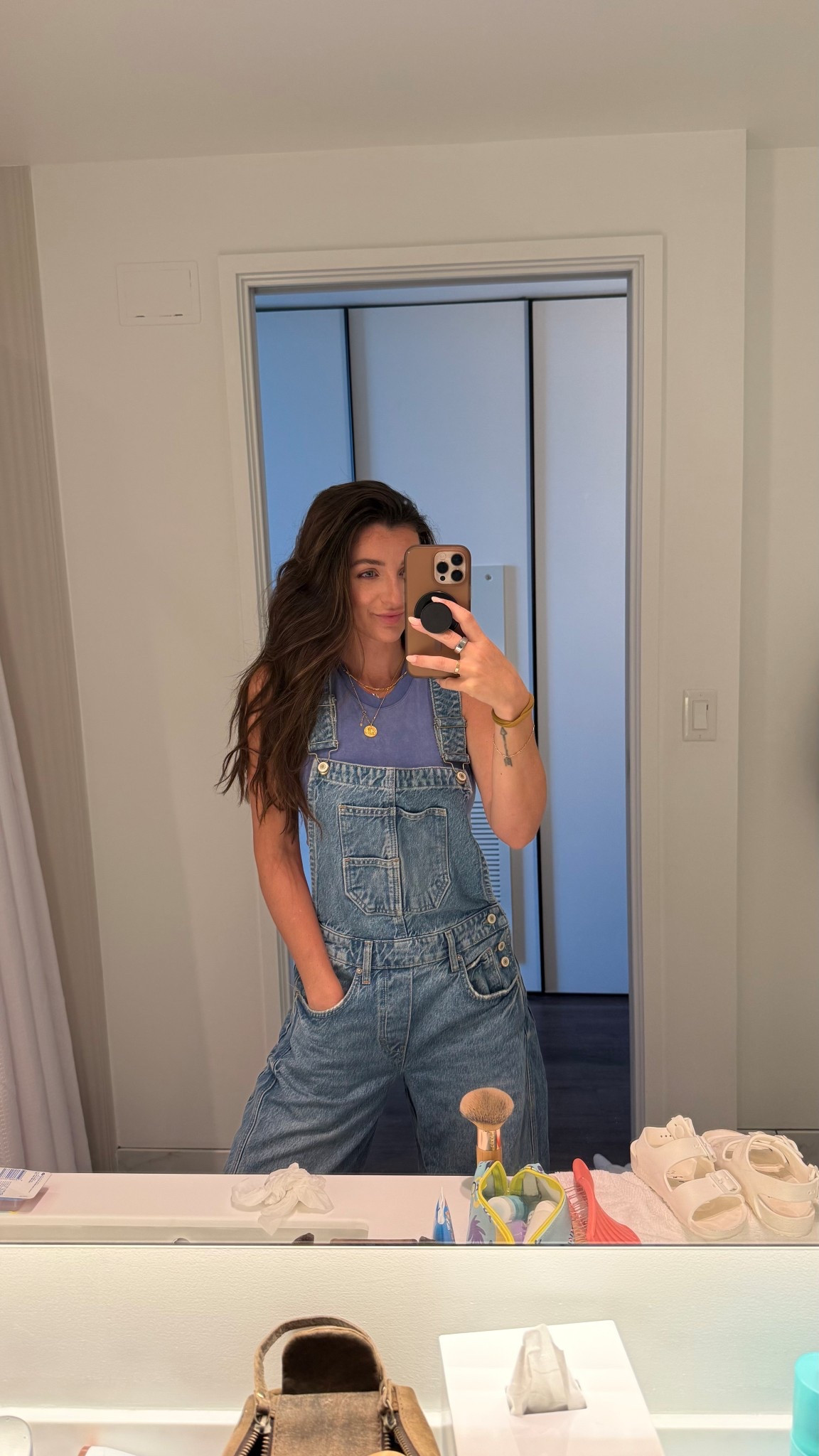 Living in overalls lately and not mad about it 👖✨ Comfy, cute, and easy to throw on—what more could you ask for?  Wearing size XS

#LTKspringstyle #LTKcasuallook #LTKmomstyle #overallsstyle #denimvibes #ootd #everydayoutfit #effortlessstyle #laidbacklook #LTKunder100 #mirrorpicstyle #easyoutfits #targetstyle #weekendwear #minimalstyle #styleinspo #dressingcomfy #casualchic #momuniform #simpleoutfit 

 #LTKHome #LTKStyleTip #LTKTravel