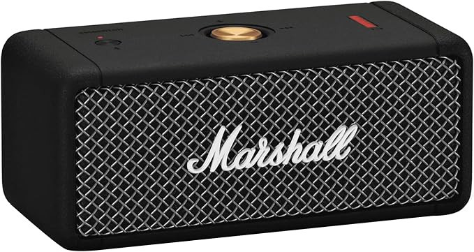 Marshall Emberton Bluetooth Portable Speaker - Black | Amazon (US)