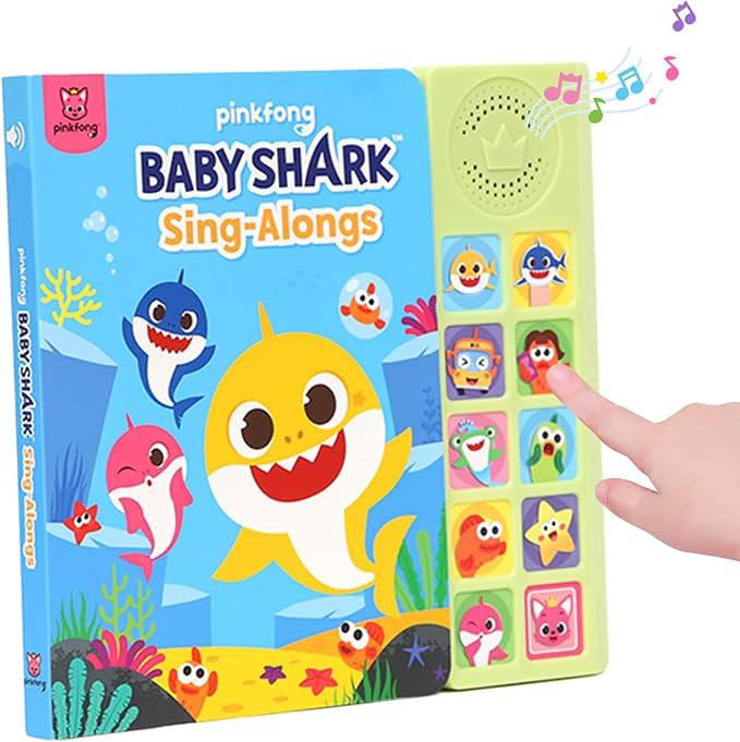 Baby Shark Sing-Alongs 10 Button Sound Book, Pinkfong Baby Shark Nursery Rhymes, Children's Sound... | Amazon (UK)