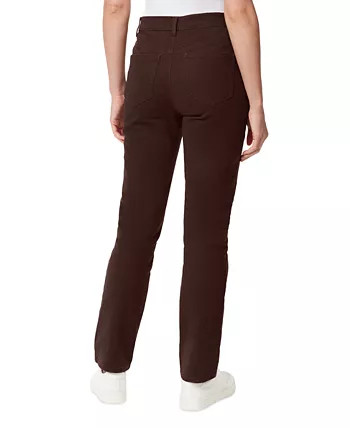 Women's Amanda Colored Twill Straight-Leg Jeans, in Regular & Short | Macy's