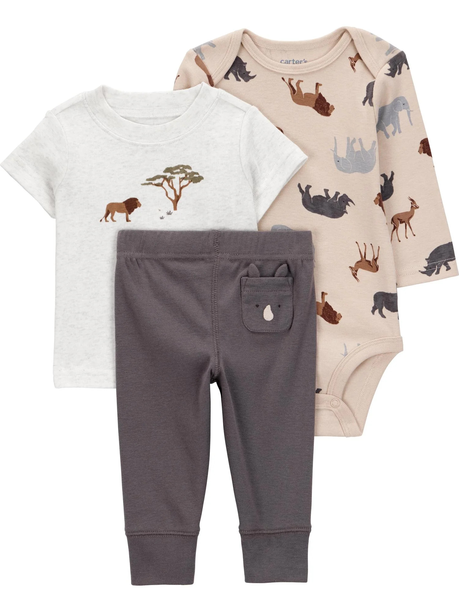 Carter's Child of Mine Baby and Toddler Boy Outfit Set, 3-Piece, Sizes 0/3-24 Months | Walmart (US)