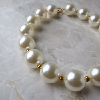 Chunky Pearl Beaded Necklace | Not On The High Street