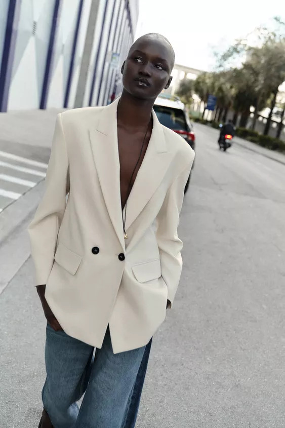 OVERSIZED DOUBLE BREASTED BLAZER | Zara US