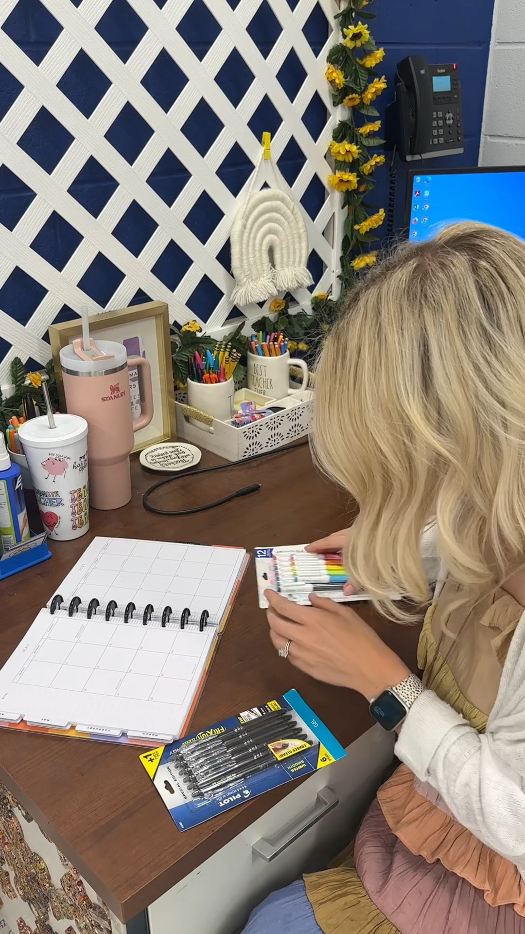 #ad Nothing says a new school year then putting together your planner. #TargetPartner 
 
Pilot's FriXion erasable pens from @Target are helping me get all my plans for the school year but also allow me the flexibility if I need to move them. The erasable feature on the end of all 4 types of pens are the perfect sidekick to any teacher’s planner. I also am one of those teachers who color codes their weeks, it allows me to see each week quicker and with FriXion pens, you have tons of color options. I've linked these FriXion products in my LTK Shop so you can go shop directly from there! @pilotpenusa #Target, #TargetPartner, #PilotPen, #PowerToThePen, #FriXion
