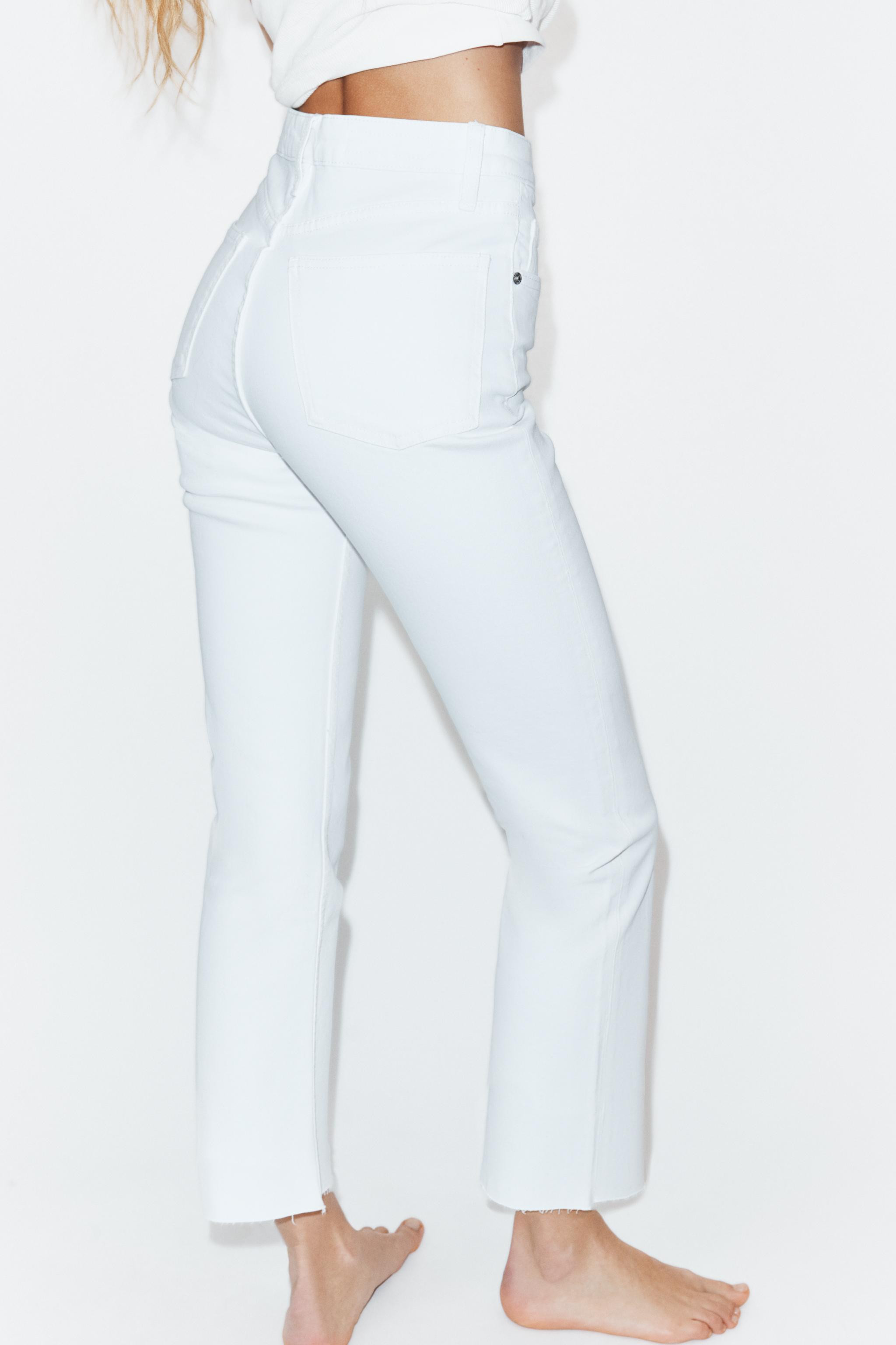 TRF CROPPED FLARE HIGH-WAIST JEANS | Zara UK
