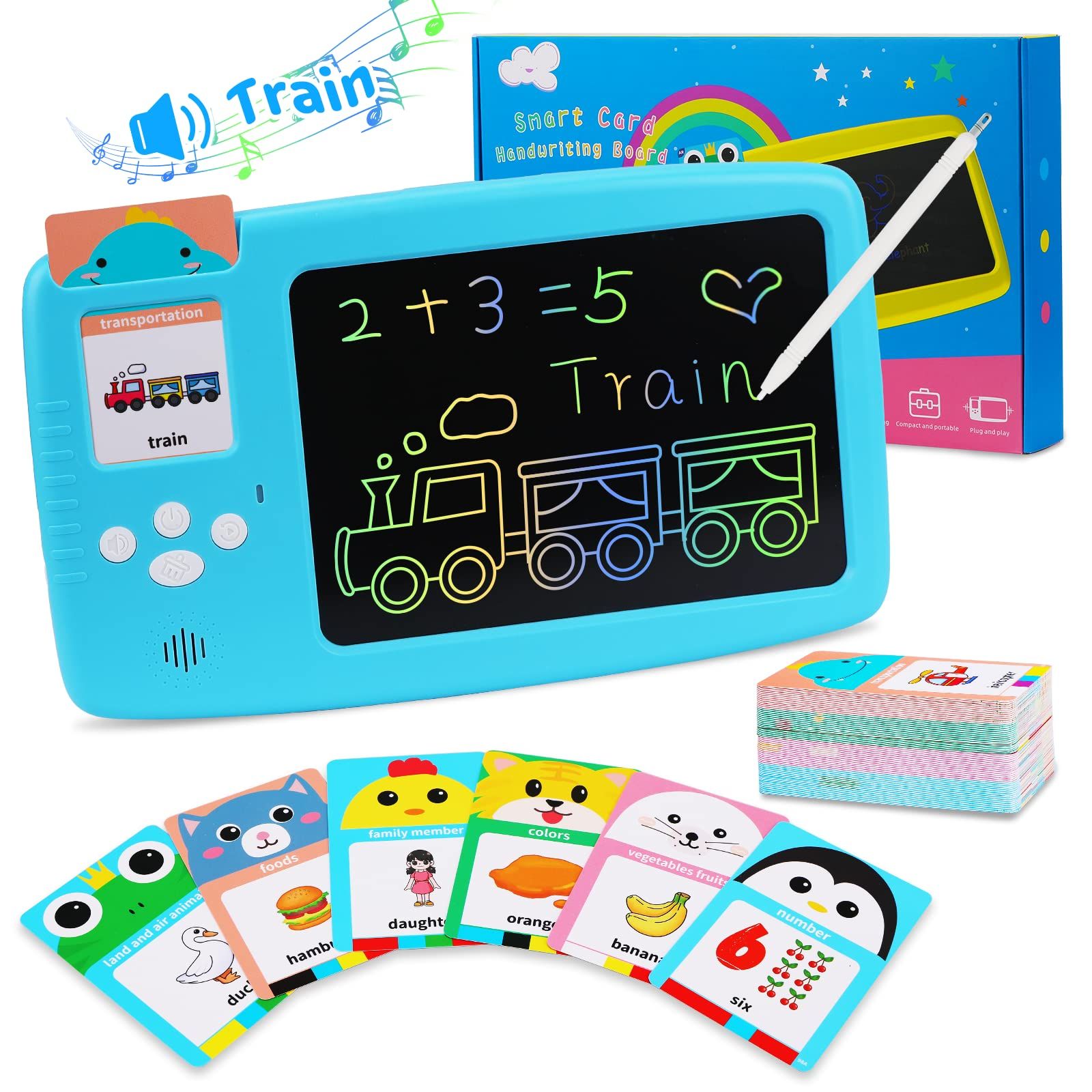 Learning Educational Toys for Kids Toddler 2 3 4 5 6 Year Olds Girls Boys, Preschool Talking Flash C | Amazon (US)