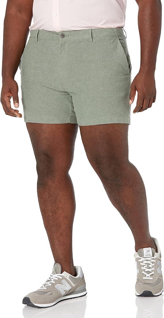 Amazon Brand - Goodthreads Men's Slim-Fit 5" Inseam Lightweight Comfort Stretch Oxford Short | Amazon (US)