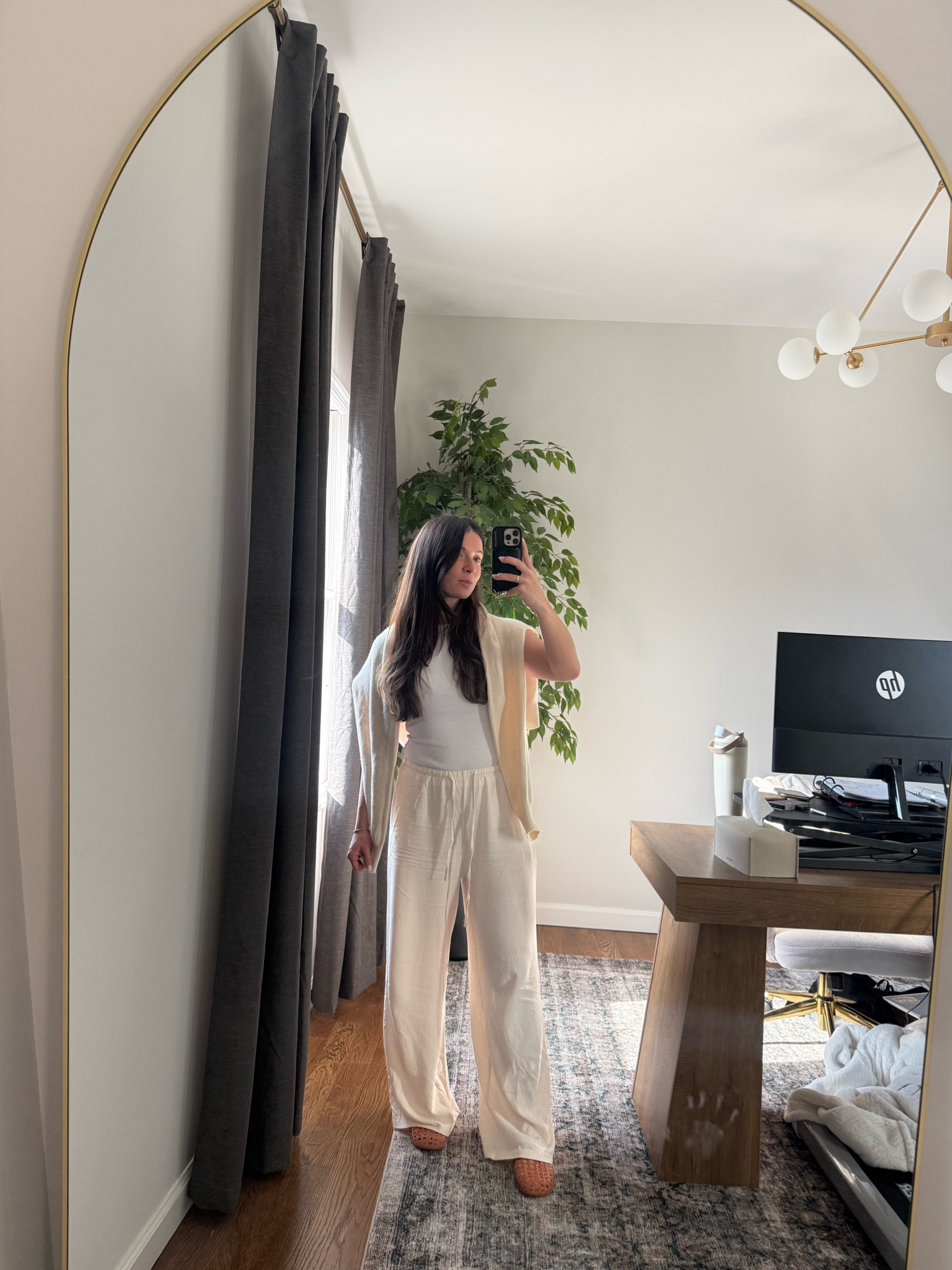 Monochromatic outfit- always grabbing these tie waist pants from Amazon. Good pants for a bump 

Sweater is Aritzia 

#LTKBump #LTKootd #LTKmomlife
