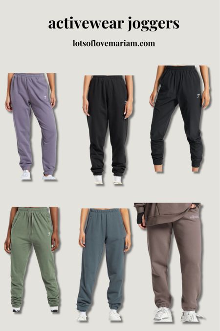 Activewear joggers 

Oversized joggers, lightweight joggers, tracksuits, gym outfits, activewear 

#LTKstyletip #LTKfitness #LTKSeasonal
