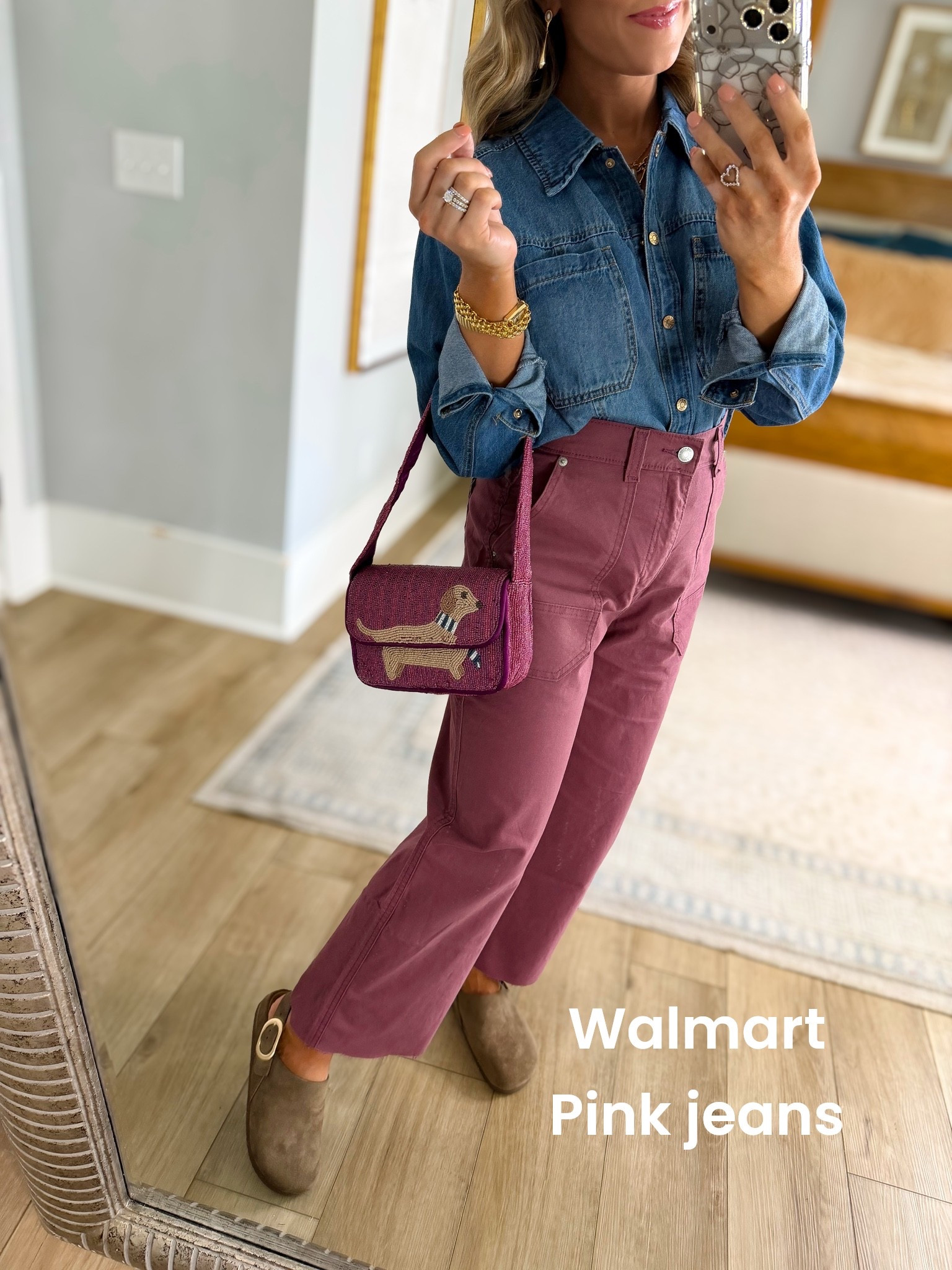 This color combo!! 🤎🍇 Walmart has been absolutely killing it with the new arrivals, and these berry utility pants are SUCH a good find! I paired them with a classic denim button-up, neutral clogs and the cutest little dachshund bag for an easy outfit that feels perfect for transitioning into fall.

I love finding affordable Walmart fashion pieces that can be mixed and matched so many different ways throughout the season!

#walmartfashion #walmartfinds #walmartnewarrivals #walmartstyle #walmartoutfits #walmartfashionfinds #affordablefashion #affordablestyle #fallfashion #falloutfits #fallstyle #denimshirt #utilitypants #casualoutfit #everydaystyle #momstyle

#LTKootd #LTKPetite